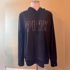 Black Victoria Secret PINK Hoodie With Thumb Holes
